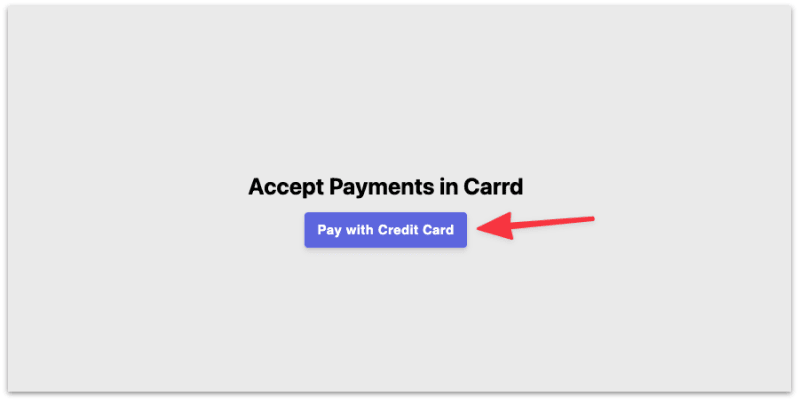 The Stripe checkout button now on your published Carrd site