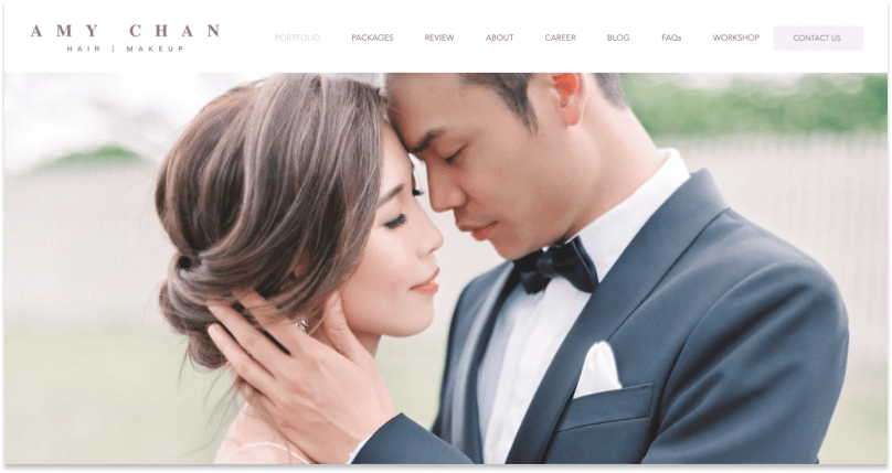 Amy Chan Hair & Makeup home page