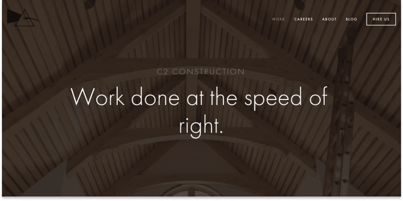 C2 Construction home page