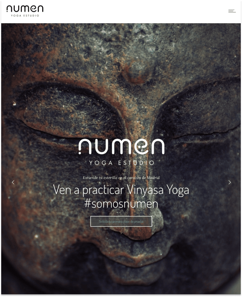 Numen Yoga home page