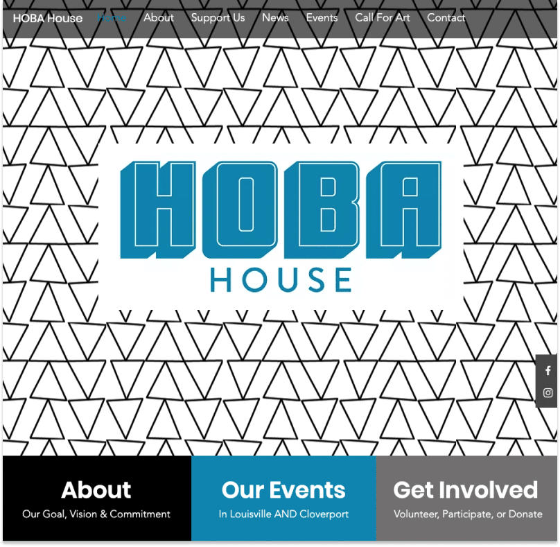 Hoba House home page