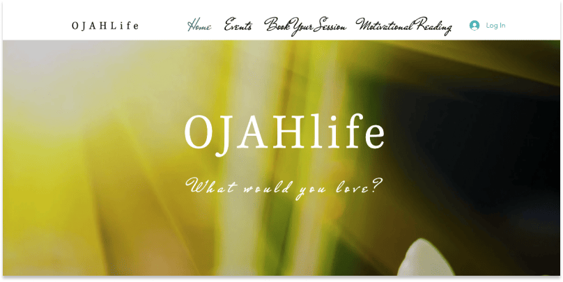 Ojah Life home page