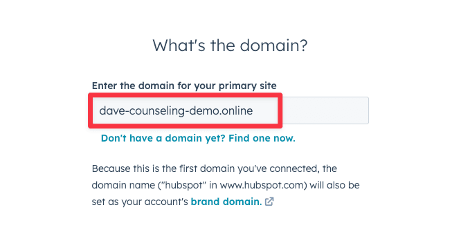 Add your custom domain