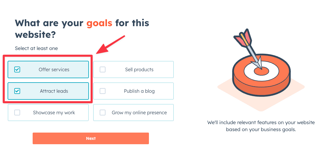 Identify your website goals