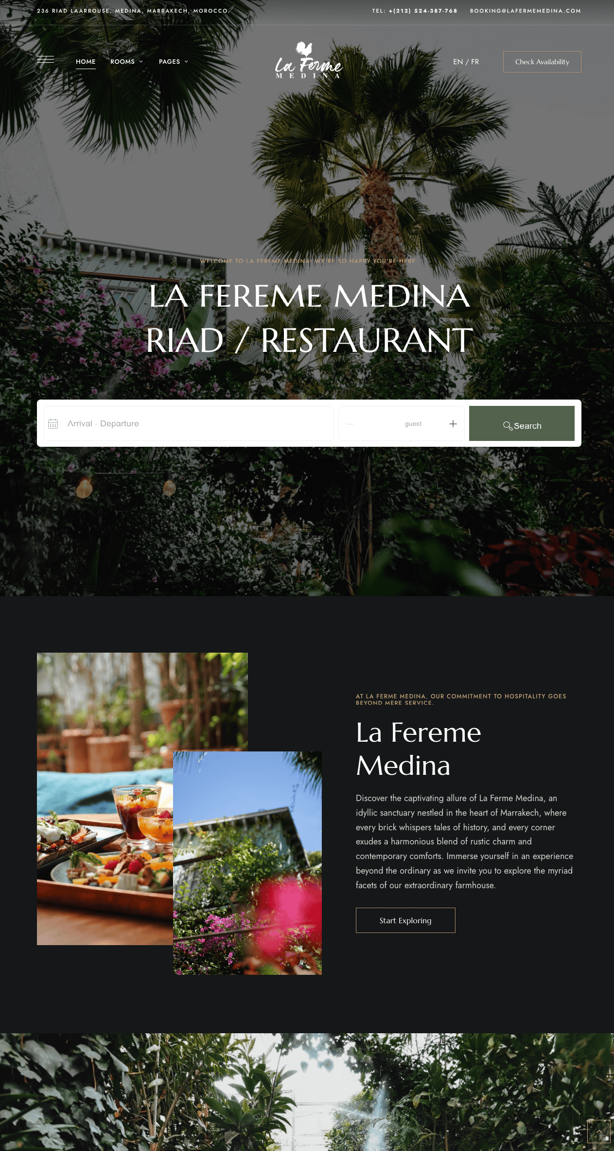 Le Fereme Medina website