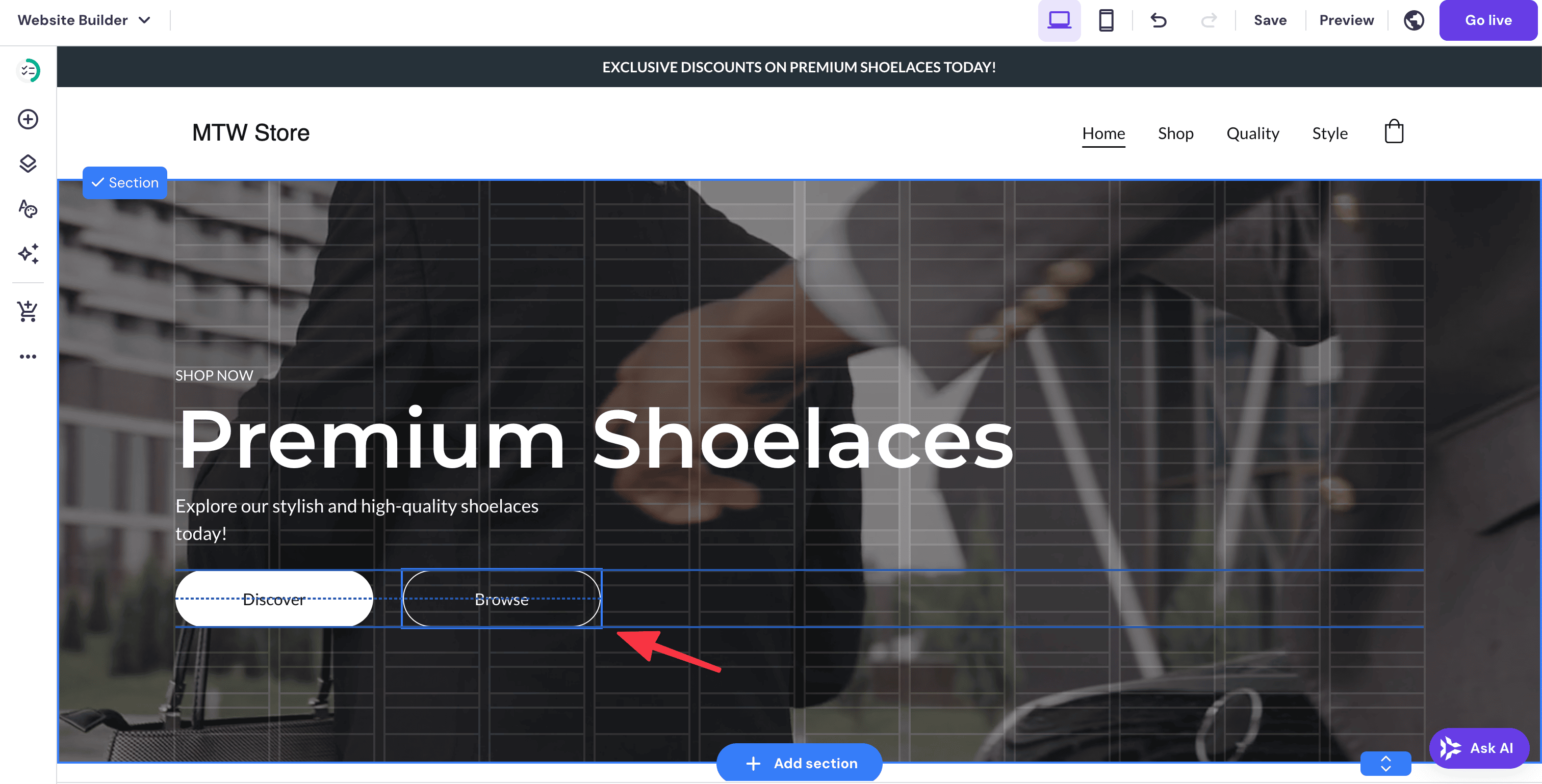 Visual grid assistance while dragging elements in the editor