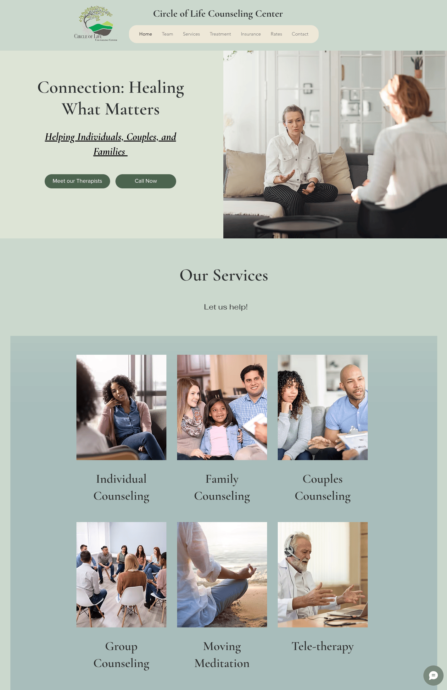 Circle of life counseling website